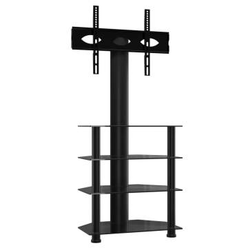 Corner TV Stand 4-Tiers for 32-70 Inch TV - Black