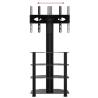 Corner TV Stand 4-Tiers for 32-70 Inch TV - Black