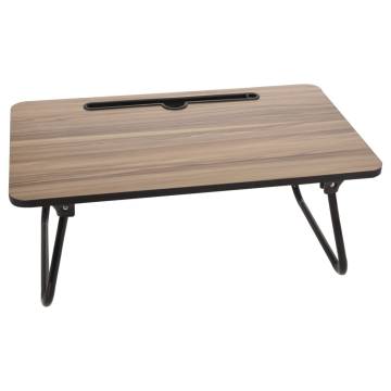 Excellent Houseware Foldable Bed Table - Natural & Black