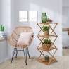 Home&Styling 4-Tier Folding Bamboo Shelf | Stylish Storage