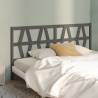 Bed Headboard Grey 206x4x100 cm Solid Wood Pine Colour grey Size 206 x 100 cm Quantity in Package 1 