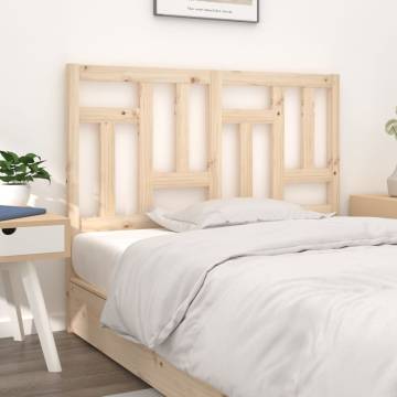 Stylish Solid Pine Bed Headboard - 205.5x4x100 cm