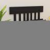 Bed Headboard Black 123.5x3x81 cm Solid Wood Pine Colour black Size 123.5 x 81 cm Quantity in Package 1 