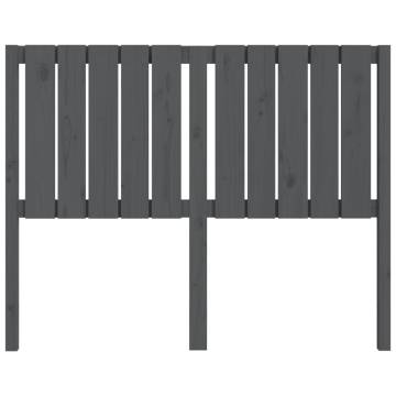 Stylish Grey Wooden Bed Headboard - 125.5x4x100 cm