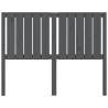 Stylish Grey Wooden Bed Headboard - 125.5x4x100 cm