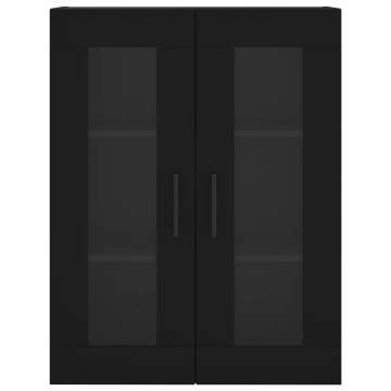 Stylish Highboard Black 69.5x34x180 cm | HipoMarket