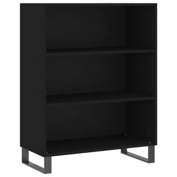 Stylish Highboard Black 69.5x34x180 cm | HipoMarket