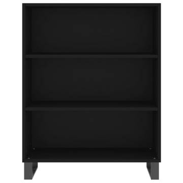 Stylish Highboard Black 69.5x34x180 cm | HipoMarket