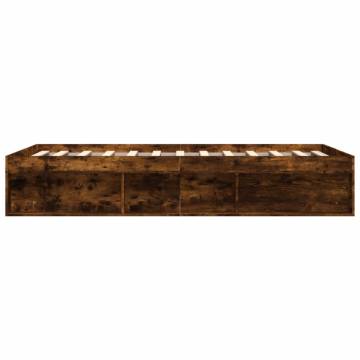 Bed Frame Smoked Oak 150x200 cm King Size - Stylish & Sturdy