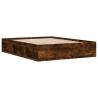 Bed Frame Smoked Oak 150x200 cm King Size - Stylish & Sturdy