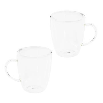 HI Cappuccino Glass Set 2 pcs - 270ml Double Wall | HipoMarket