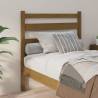 Honey Brown Solid Wood Bed Headboard - Stylish & Modern Design