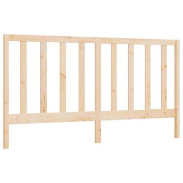 Stylish Solid Pine Bed Headboard - 206x4x100 cm