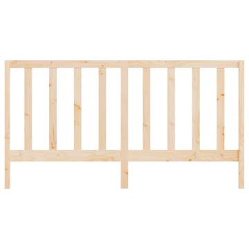 Stylish Solid Pine Bed Headboard - 206x4x100 cm