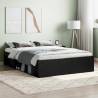 Bed Frame Black 135x190 cm Double Colour black Size 135 x 190 cm 