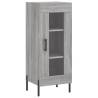 Stylish Highboard Grey Sonoma - 34.5x34x180 cm Engineered Wood