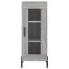 Stylish Highboard Grey Sonoma - 34.5x34x180 cm Engineered Wood