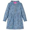 Kids' Dress with Long Sleeves Petrol 128 Size 128 (7-8y) 