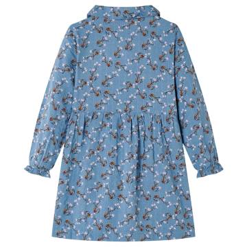 Kids' Dress with Long Sleeves Petrol 128 | Affordable Quality