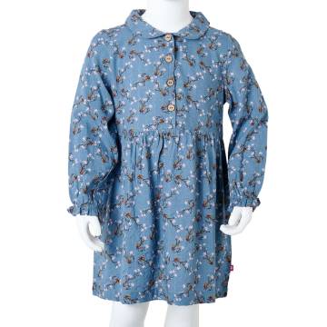 Kids' Dress with Long Sleeves Petrol 128 | Affordable Quality