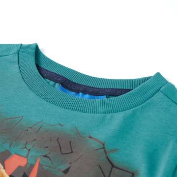 Kids' Long Sleeve T-shirt Dark Aqua 116 - Hipomarket