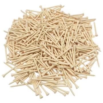 1000 Pcs Bamboo Golf Tees - Improve Your Game