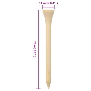 1000 Pcs Bamboo Golf Tees - Improve Your Game