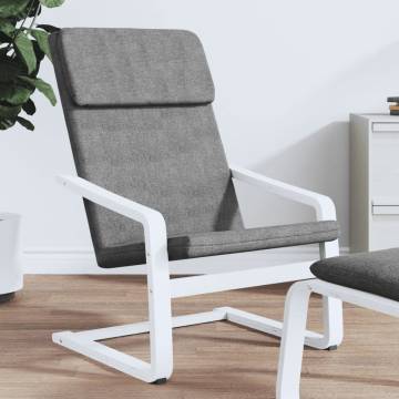 Relaxing Chair Dark Grey Fabric - Comfort & Style