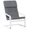 Relaxing Chair Dark Grey Fabric - Comfort & Style