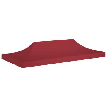 Party Tent Roof 6x3m Burgundy - Durable & UV Resistant