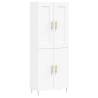 Stylish Highboard in White - 69.5x34x180 cm | Hipo Market