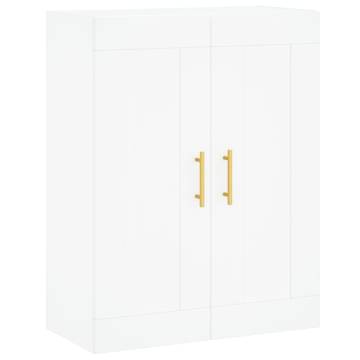 Stylish Highboard in White - 69.5x34x180 cm | Hipo Market