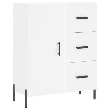 Stylish Highboard White 69.5x34x180 cm | Durable Engineered Wood