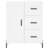 Stylish Highboard White 69.5x34x180 cm | Durable Engineered Wood