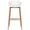 Stylish White Bar Chairs - Set of 2 for Your Space