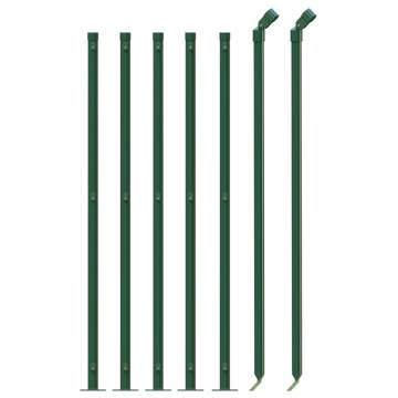 Wire Mesh Fence with Flange Green 1.1x10 m - Durable & Versatile