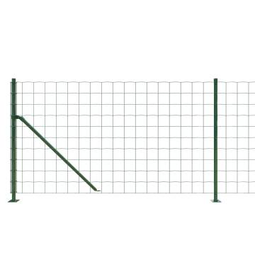 Wire Mesh Fence with Flange Green 1.1x10 m - Durable & Versatile