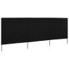 Durable 3-Panel Wind Screen 400x160 cm - Black