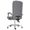 Massage Reclining Office Chair - Light Grey Fabric | Hipo Market