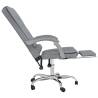 Massage Reclining Office Chair - Light Grey Fabric | Hipo Market