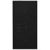 Durable Black Office Cabinet 90x40x180 cm - Steel Storage Solution