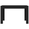 Black Dining Table 120x60 cm - Durable Engineered Wood