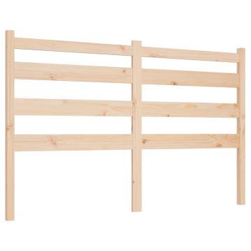 Stylish Solid Pine Bed Headboard - 141x4x100 cm