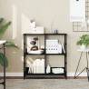 Bookshelf Black 78.5x33x82 cm Engineered Wood Colour black Quantity in Package 1 Height 82 cm 