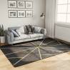 Rug Washable Black and Gold 160x230 cm Anti Slip Colour black and gold Size 160 x 230 cm 