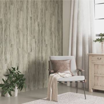 Wall Panels Wood Look Grey PVC 4.12 m² - Durable & Stylish