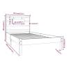 Solid Wood Bed Frame 90X190 cm Single - Timeless Design