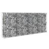 Gabion Wall with Covers - Galvanised Steel 200x20x85 cm