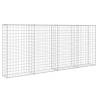 Gabion Wall with Covers - Galvanised Steel 200x20x85 cm