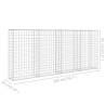 Gabion Wall with Covers - Galvanised Steel 200x20x85 cm